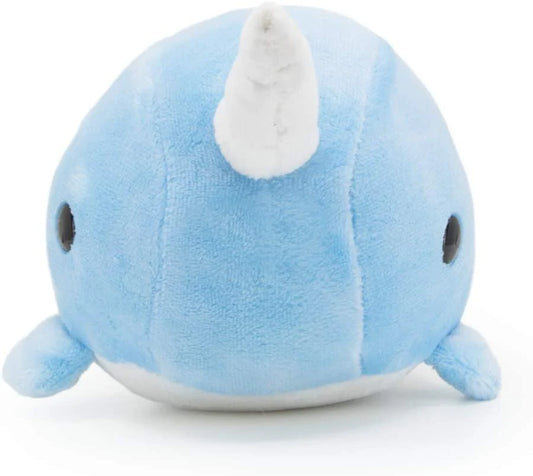 Blue Narwhal Stuffed Animal Plushie - Soft Kawaii Plush Toy - Cute Plushies for All Ages - Narwhali