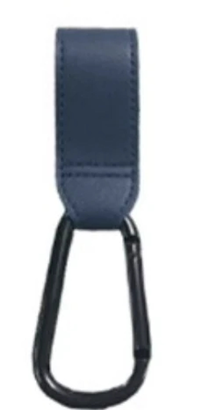 Premium PU Leather Stroller Hooks - 2 Pack Heavy Duty Stroller Organizer Hooks for Baby Carriage, Diaper Bags & Groceries