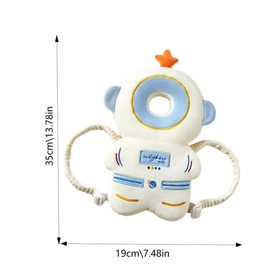 Stuffing Animal Shape Baby Back Protection Pillow Backpack Toddlers Head Protection Pillow Anti-Fall for Baby Walking & Crawling