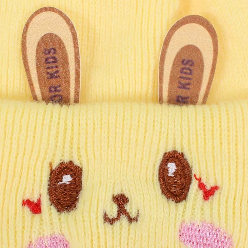 Newborn Knitted Hat Rabbit Ears Winter Warm Hat Windproof Caps Lovely Breathable Outdoor Headdress Baby Warm Beanie Hats